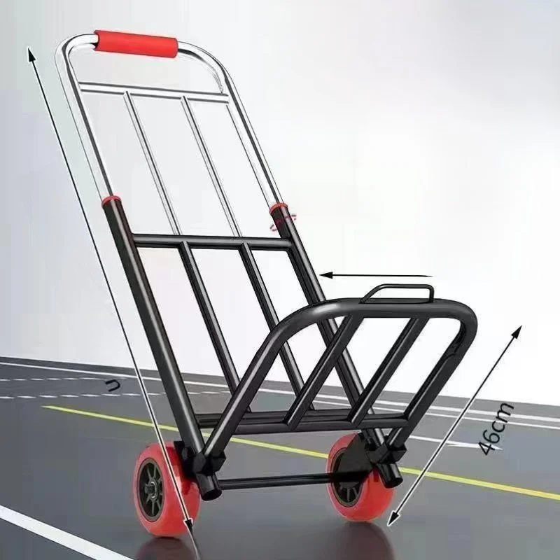 

Portable Folding Lage Cart Hand Pulling op Cart Vegetable Bung Pull Rod Car Small Towable Home Use ature Wagon