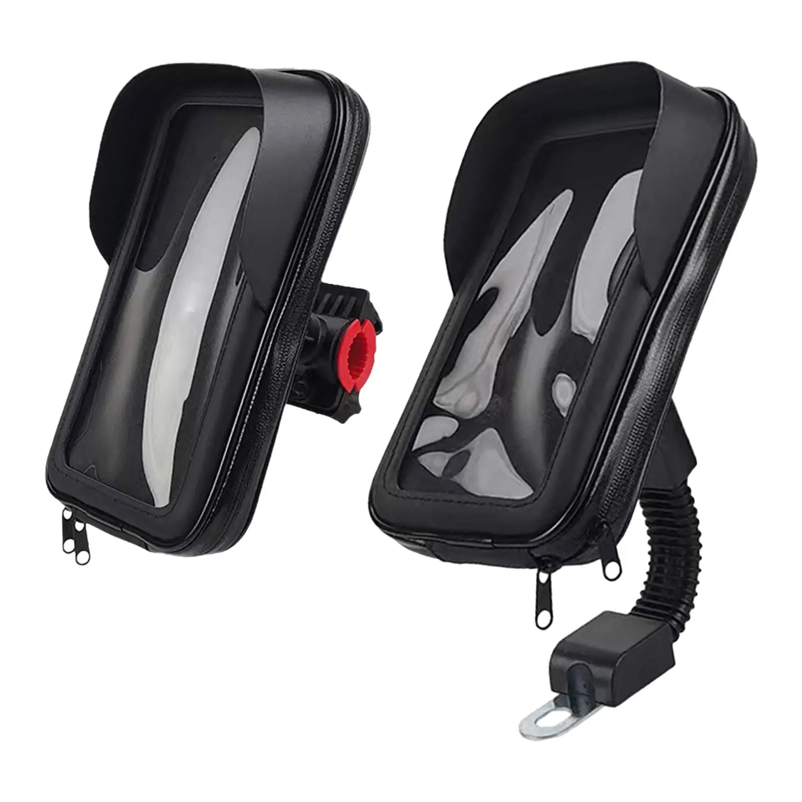 Motorcycle Phone Holder Waterproof Pouch Bag Sun Visor Design Universal