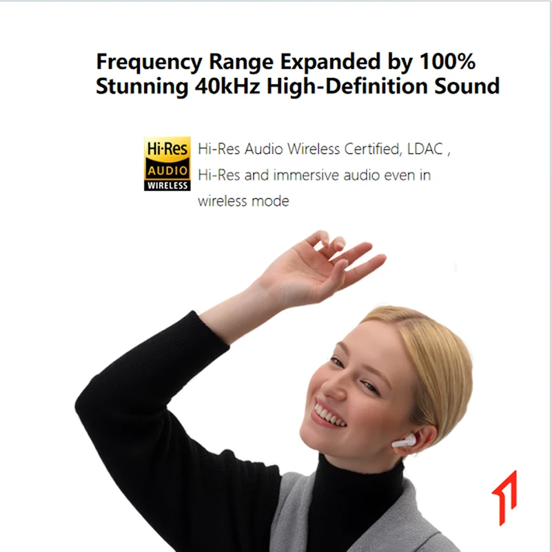 1MORE Q21 سماعات الأذن اللاسلكية TWS نشط إلغاء الضوضاء فلاش بيع سماعة رأس بخاصية البلوتوث سماعات LDAC مرحبا الدقة سماعة لشاومي