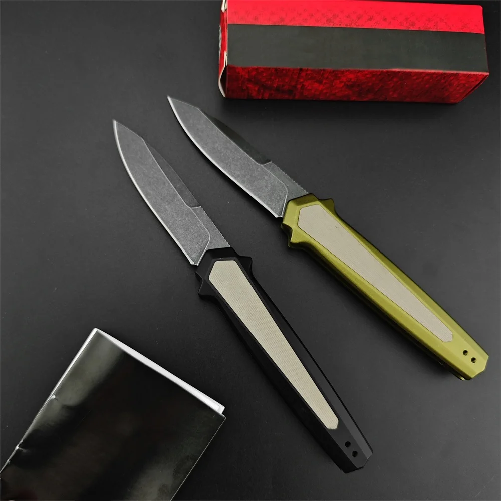 

Utility 7950 CPM Magnacut AU.TO Assisted Folding Pocket Knife Stonewashed Blade Aluminium Alloy Handle Camping Hunting EDC Tool