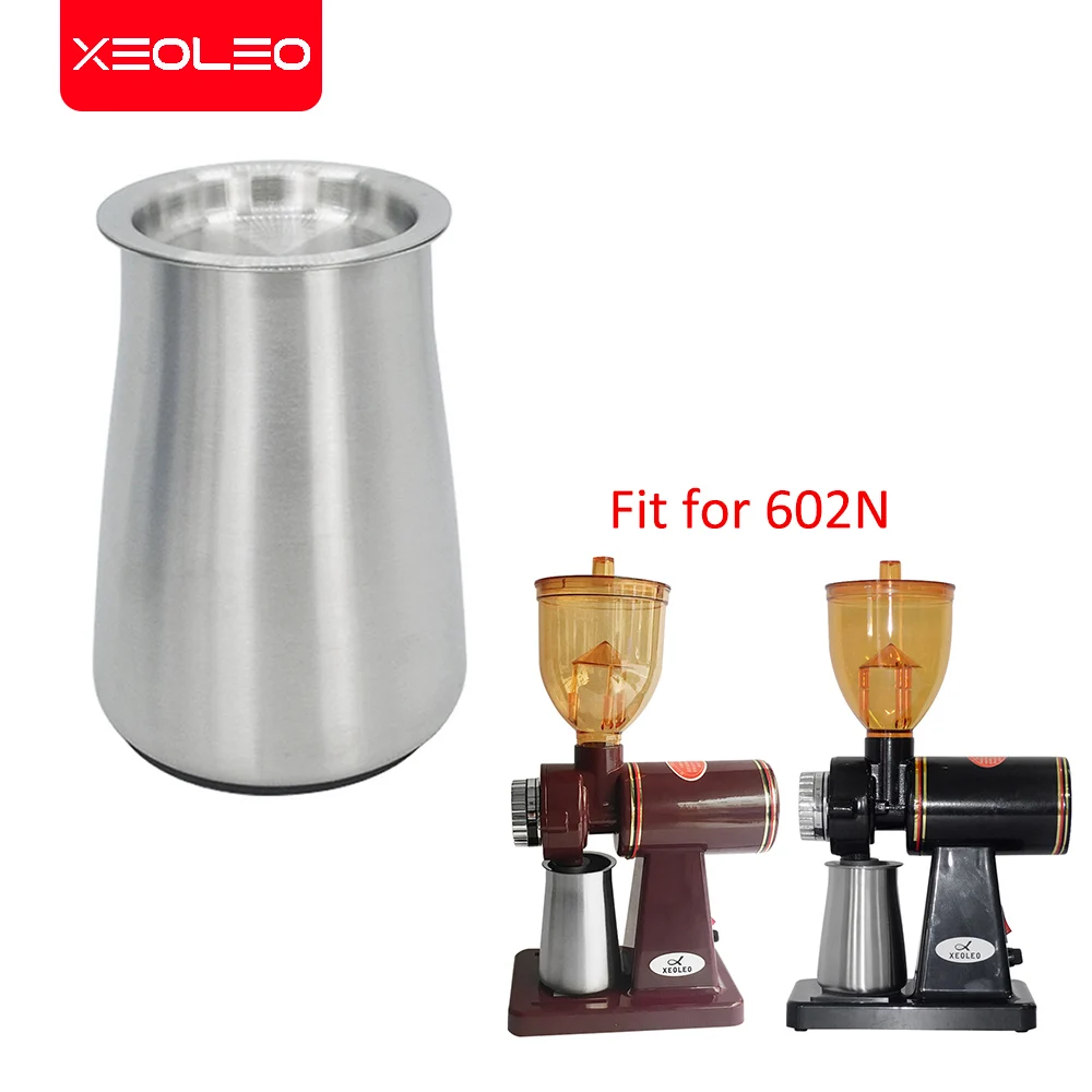 XEOLEO Coffee grinder part Powder cup Stainless steel Coffee powder box with filter cup