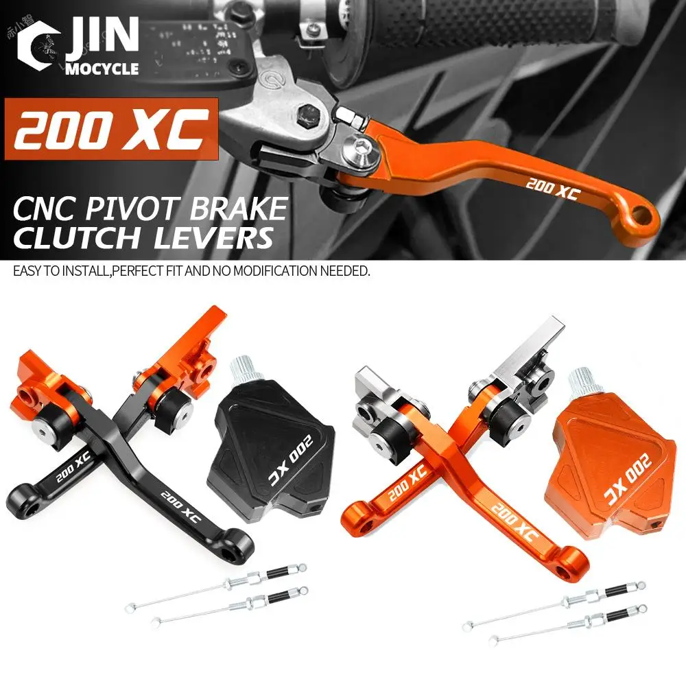 Motorcross DirtBike CNC Handlebar Pivot Brake Clutch Levers Stunt Clutch Pull Cable Lever Easy System For 200 XC 200XC 2016 Part