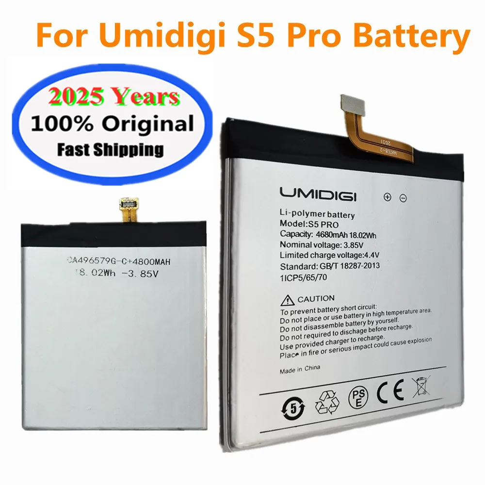 

Оригинальный аккумулятор высокого качества для UMI Umidigi S5 Pro S5Pro, 4680 мАч, аккумулятор для смартфона, быстрая доставка