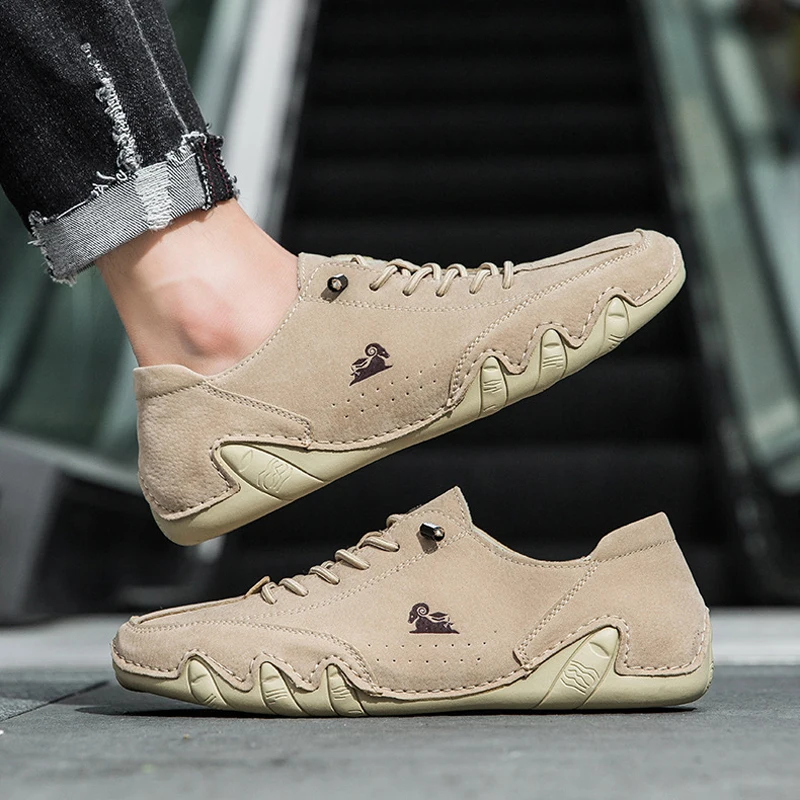 

Кроссовки из натуральной кожи для мужчин и женщин, повседневная обувь для отдыха на открытом воздухе и походов, слипоны, 35-48