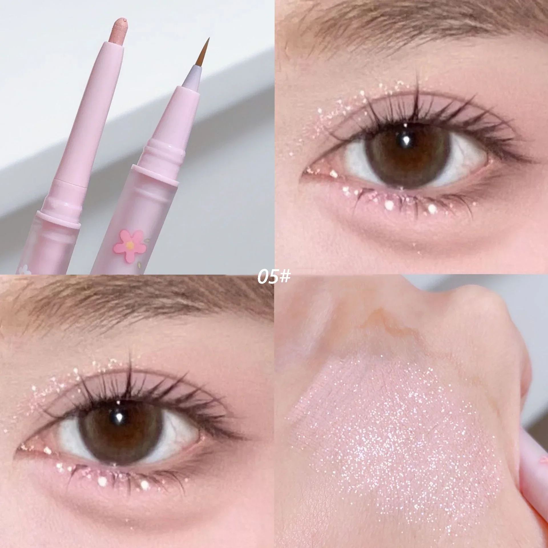 

Double Head Aegyo Sal Eyeliner Liquid Down To Shadow Pencil Eye Highlighting Eyeshadow Stick Natural Big Eye Makeup Gel Pen
