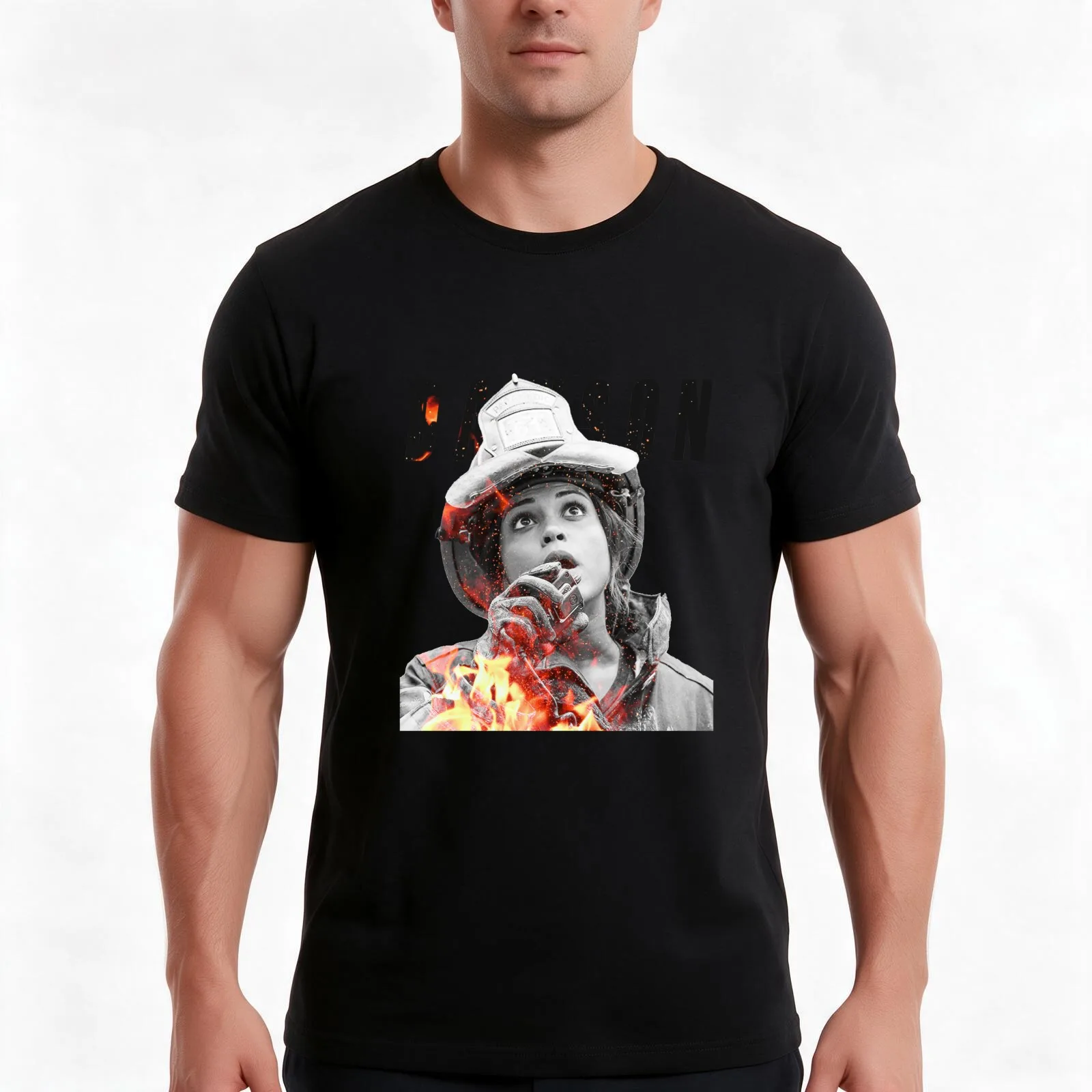 Gabbie Dawson - Chicago Fire T-Shirt, Summer Casual Cotton Tee, Oversized Streetwear Tops, Vintage Graphic Print, 100% Cotton