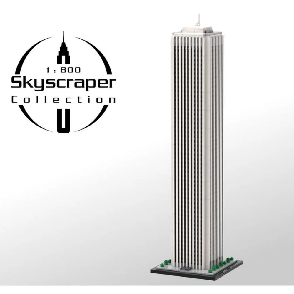 MOC-149137 1296pcs Aon Center Chicago 1:800 Scale (Amoco Building) by SPBrix PDF instructions building block model toy for kids