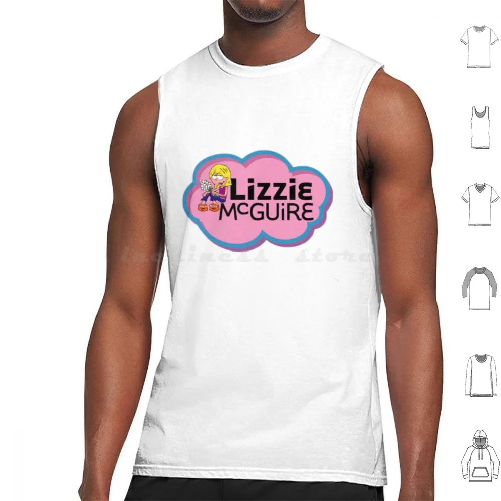 

Lizzie Mcguire Logo Tank Tops Print Cotton Lizzie Mcguire Lizzie Mcguire Hilary Duff 2000s Movie Cute Cartoon Lizzie Mcgo