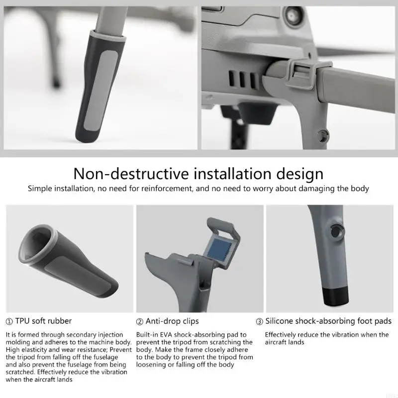 

H052 Quick Installation Shockproof Landing Gear Bracket for 2 Zoom/2P UAV Easy