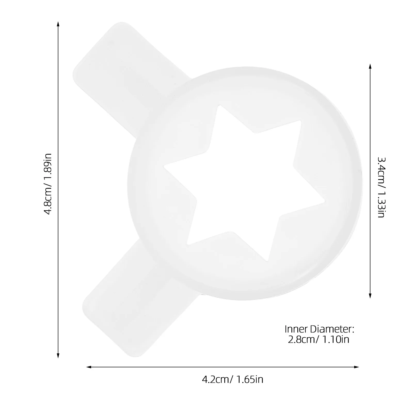 Ice Cream Machine Nozzle Shape Fitting Replacement Part Reusable Plastic Decorative Tips for Ice Cream Cake Cookie Supplies