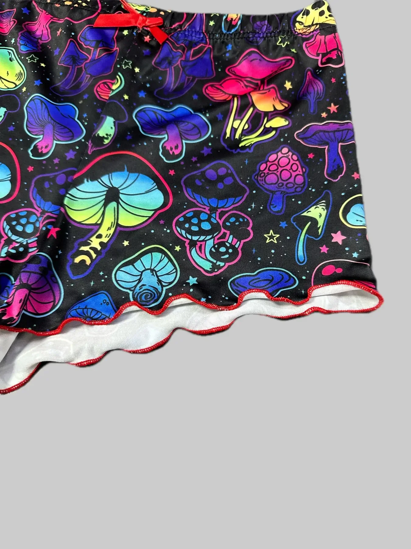 Women\'s 2pcs Cute Soft Comfy Mushroom Print Spaghetti Strap Shorts Sleepwear Sleeveless Sleepwear & Loungewear Pajama Set