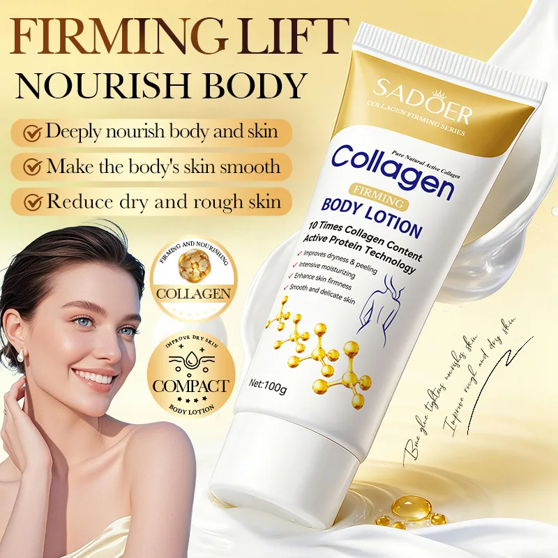 Collagen Firming and Moisturizing Body Lotion 100g Portable Anti drying Body Lotion