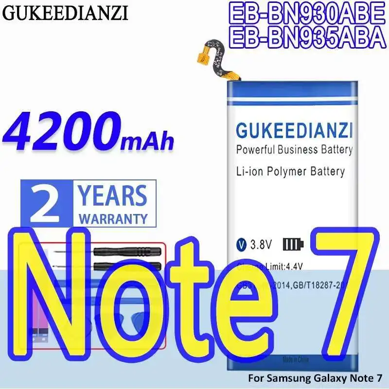 

Reliable Power For Samsung Galaxy Note 7 EB-BN930ABE EB-BN935ABA Safe 4200Mah Mobile Phone Battery