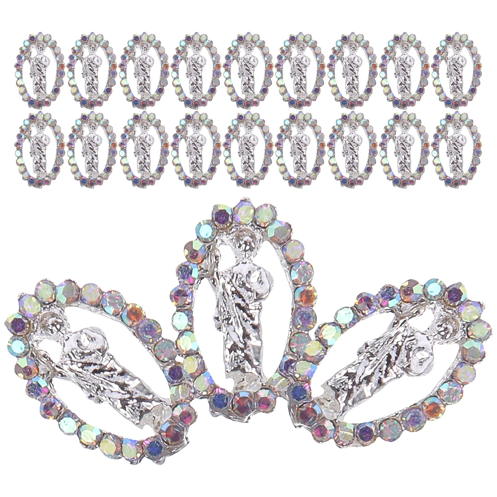 

24 Pcs Nail Accessories Women Nails Gems Sticker Manicure Decors Metal Charm Elegant Long Lasting DIY Wedding Birthday