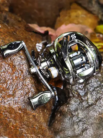 Sougayilang Baitcast Fishing Reel 7.2:1 Gear Ratio Max Drag 8kg Aluminum Spool BaitCasting Reel for Freshwater Saltwater Fishing