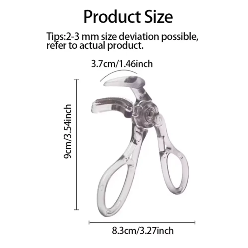 Dual-Type Eyelash Curler with Comb, Wide & Partial Clip Lash Curler Tool, Natural Curl Long-Lasting Eye Makeup Beauty Tool image 6