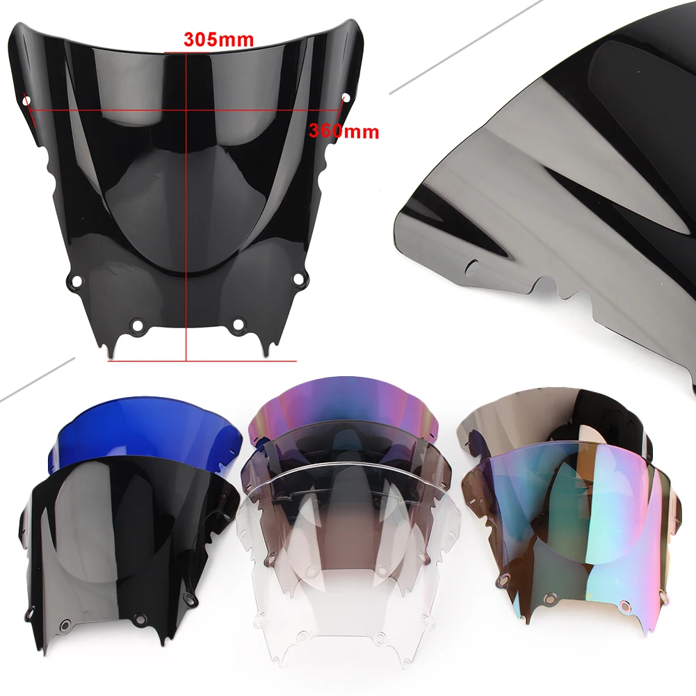 

Double Bubble Motorcycle Windshield Windproof ABS Windscreen For Yamaha YZF-R6 YZF R6 600 1998 1999 2000 2001 2002