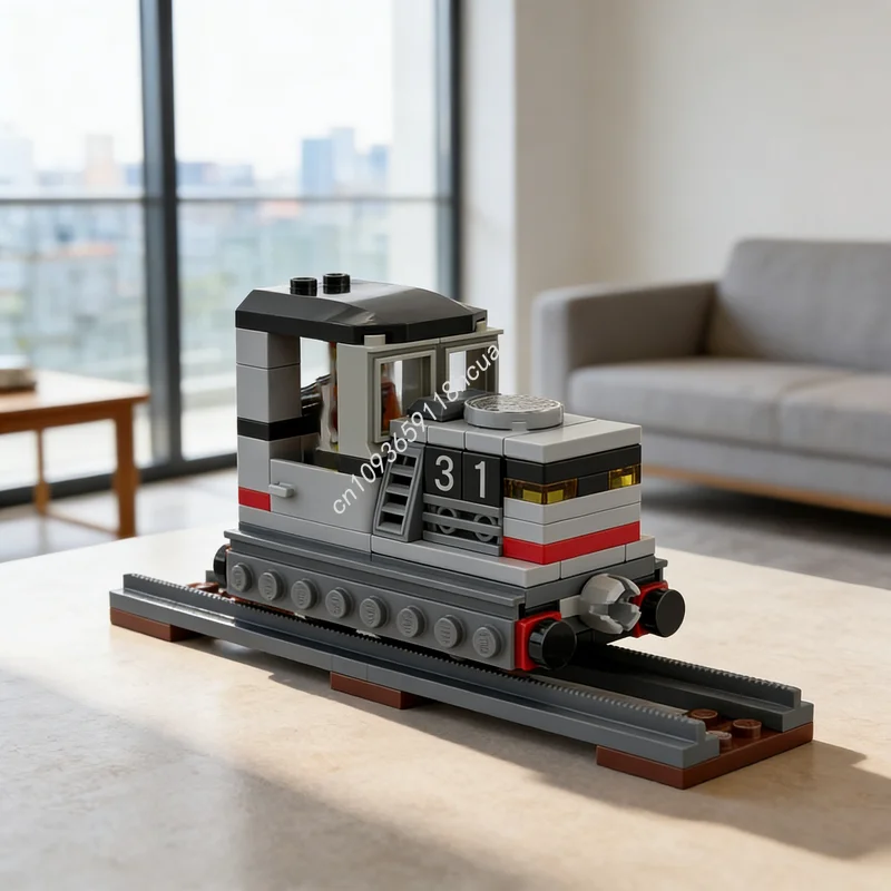 

Набор конструктора MOC «Паровозик» (101 деталь), модель Class 2 NG, рождественский подарок, развивающая игрушка, строительные блоки, креативное обучение