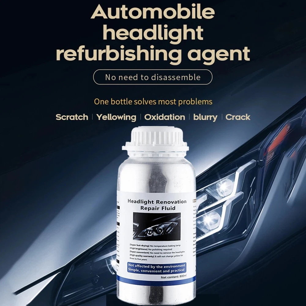 Car Headlight Repair Liquid Car Headlamp Renovation Restoration Cleaning Car Headlight Liquid Polymer Polish Auto Part Headlight
