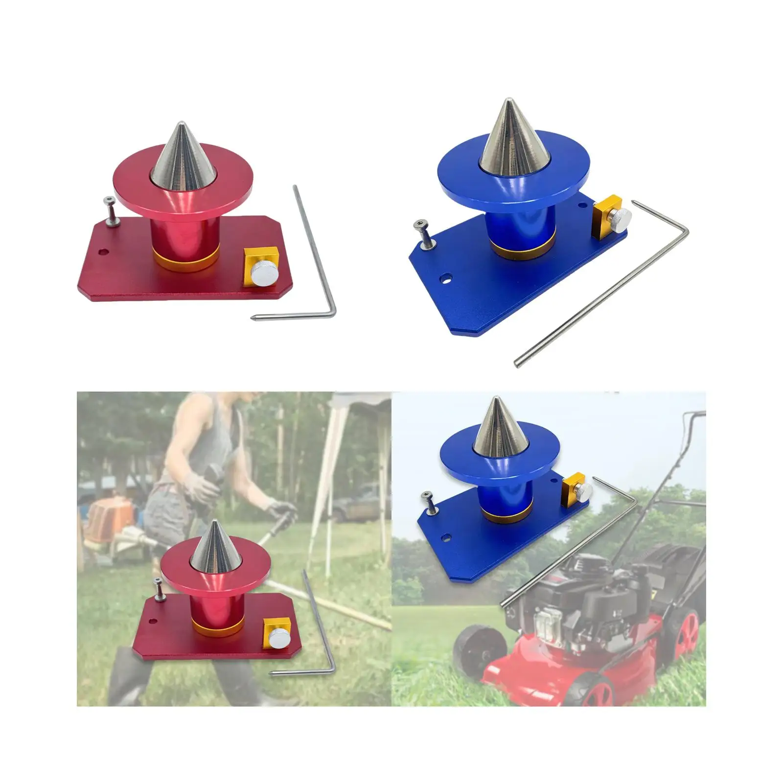 

Lawn Mower Blade Balancer Balancing Tool Professional Gardening Tool Sturdy Replacement Adjustable Holder for Garden Home