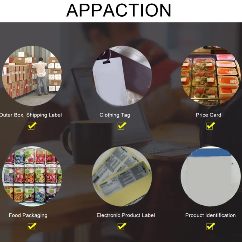 Thermal Transfer Ribbon Label Sticker Barcode Printing Accessory Part For Printer 80mmx300m / 3.15inx984.25ft