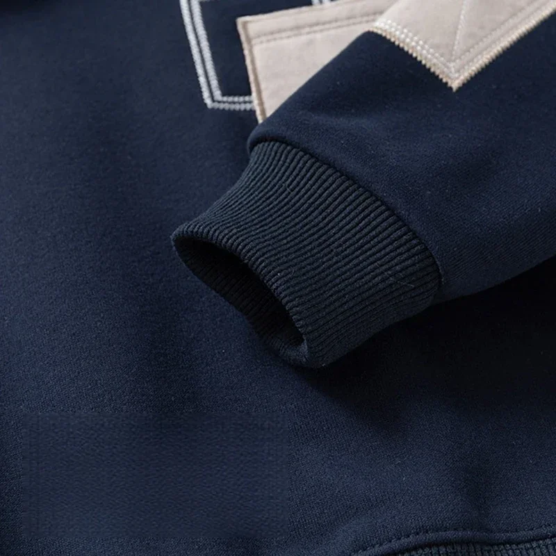 2025 خريف شتاء جديد ملابس الأطفال الأولاد رشاقته جاكيت من الصوف وهمية قطعتين البلوز الأطفال قمة دافئة #5