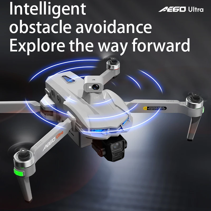 AE60 Ultra GPS Drone 8K Fotocamera 3-Axis Gimbal WIFI Evitamento Ostacoli FPV Brushless Touch Screen Telecomando Quadcopter Giocattoli