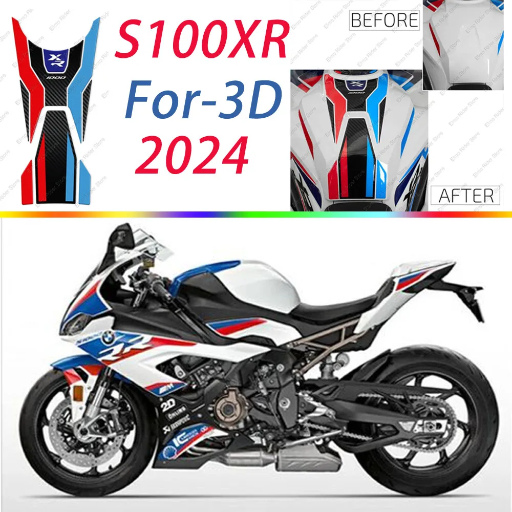 

3D Gel Epoxy Resin Protective Sticker For BMW S1000XR 2024 Tank Pad New Fairing Shell Sticker Decal