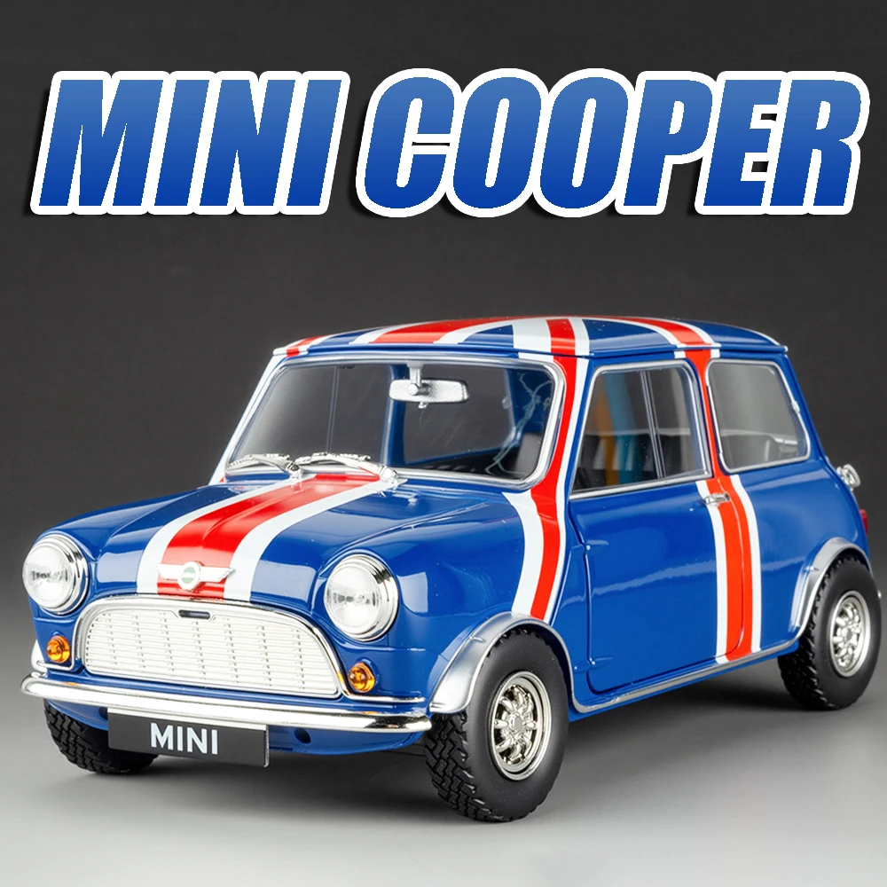 

1:18 MINI COOPER Внедорожный гоночный автомобиль No 177 Модель игрушки из сплава, литые под давлением двери, открытый орнамент, модель автомобиля для детей, взрослых, подарки
