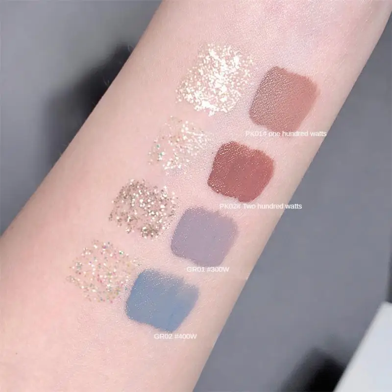 Double-headed Liquid Eyeshadow Matte Pearlescent Thin Shiny Film Overlay Brightening Eye Shadow Waterproof Easy To Color Makeup