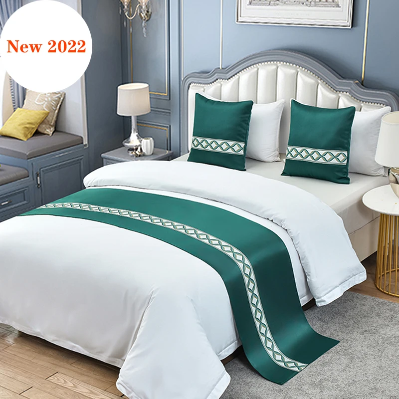 Luxury Geometric Lattice Bedspreads Bed Runner Throw Bedding Single Queen King Bed Cover Towel Home Hotel Greek Key Decorations
