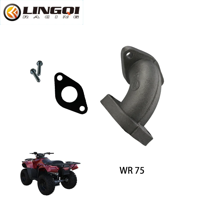 

LINGQI RACING Motorcycle Parts Fuel System 24mm Engine Intake Pipe Manifold For Pit Dirt Bike ATV Quad Go Kart Motocross