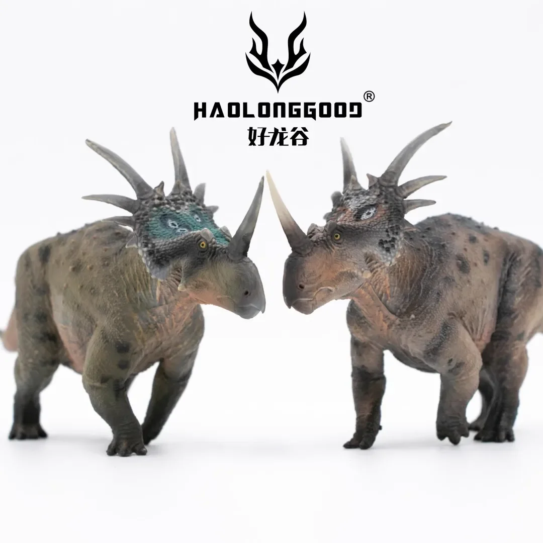 

Haolonggood Styracosaurus Dinosaur Figure Model Prehistoric Animal 1/35 Jurassic Period Styracosaurus Dinosaur Collect Model Toy