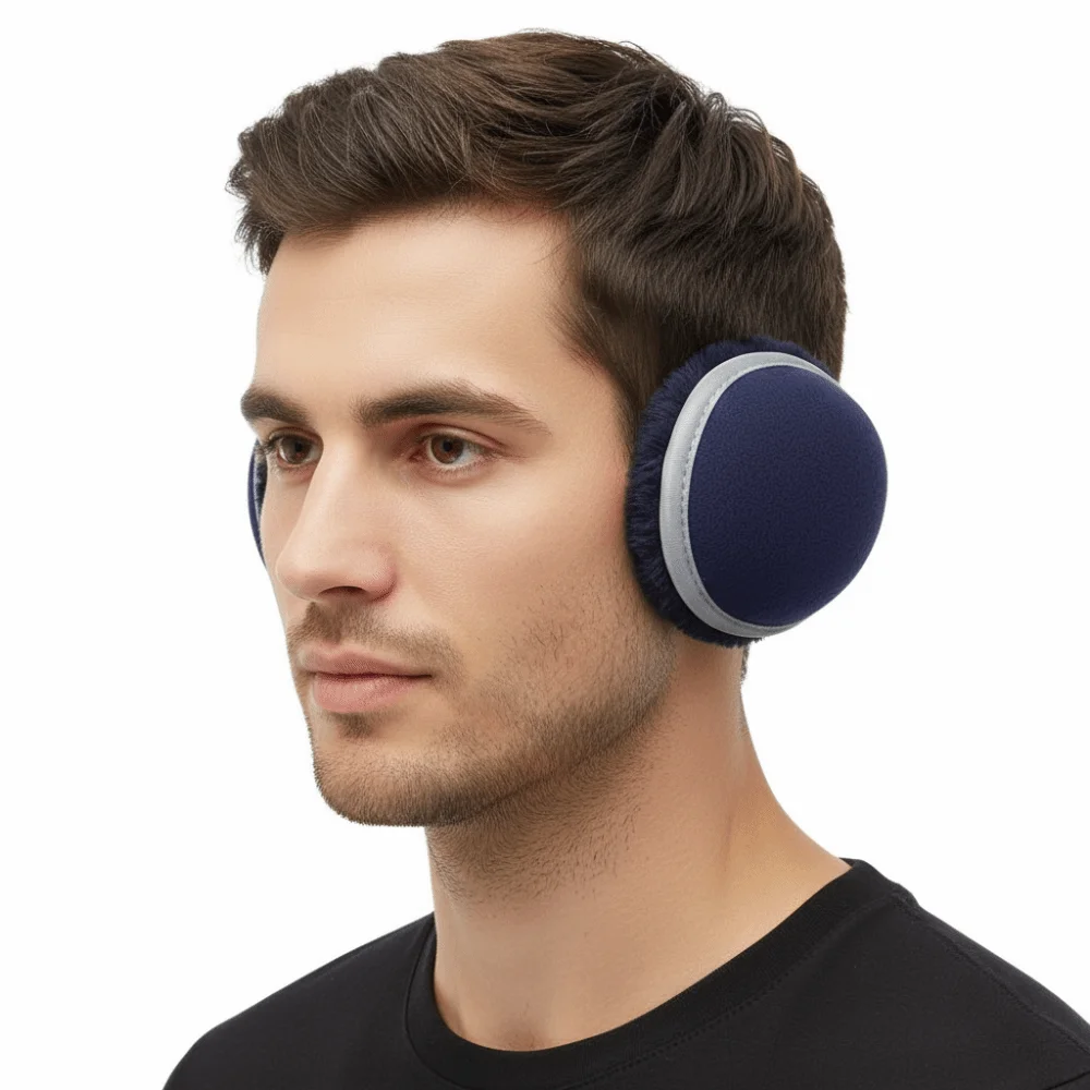 with Reflective Tape Foldable Earmuff Soft Thicken Ear Warm Protector Keep Warm Windproof Winter Warm Ear Muff