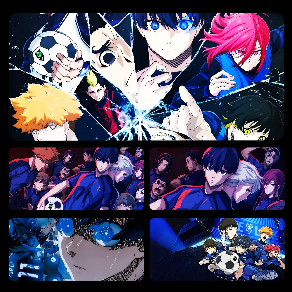 Anime BLUE LOCK Mousepad Large Gaming Mouse Pad LockEdge Thickened Computer Keyboard Table Desk Mat