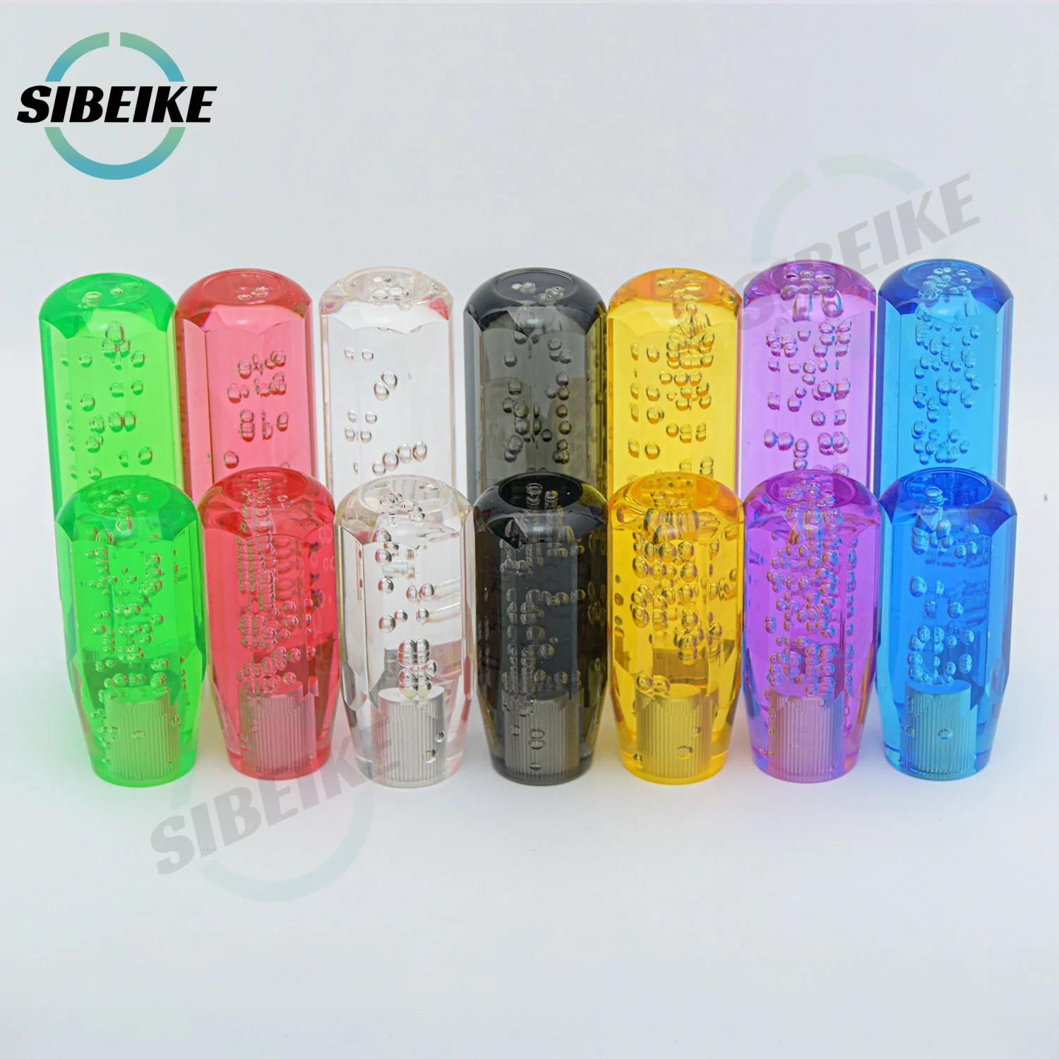 10 15CM JDM Octagon Crystal Style Manual Shifter Shift Knob Acrylic Bubble Gear Shift Knob