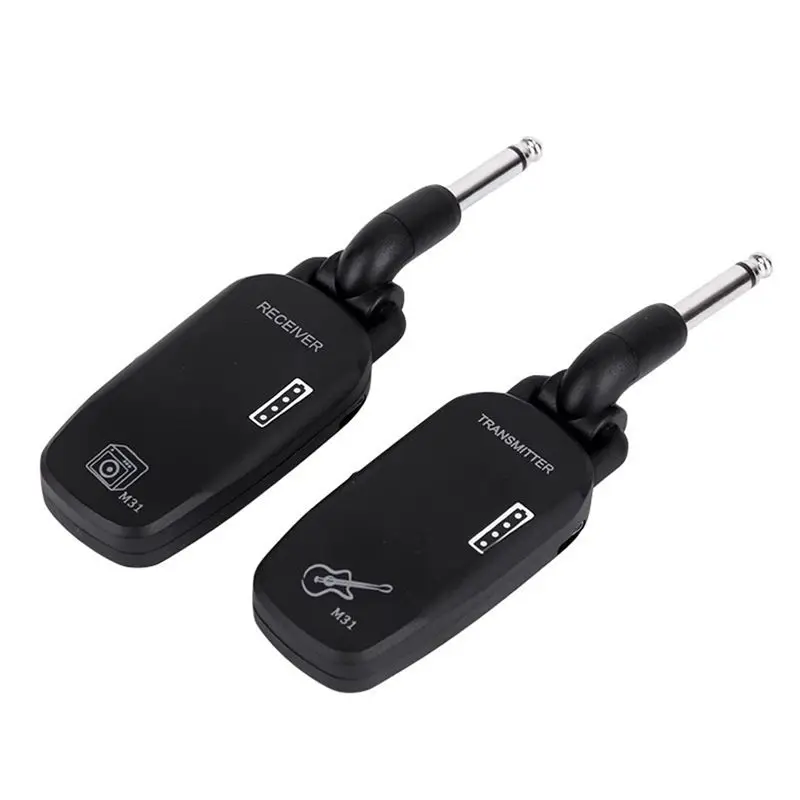 

【New User-Coupon!】M31 Guitar Wireless System Audio Transmitter USB Rechargeable Wireless System For Electric Guitar Bass