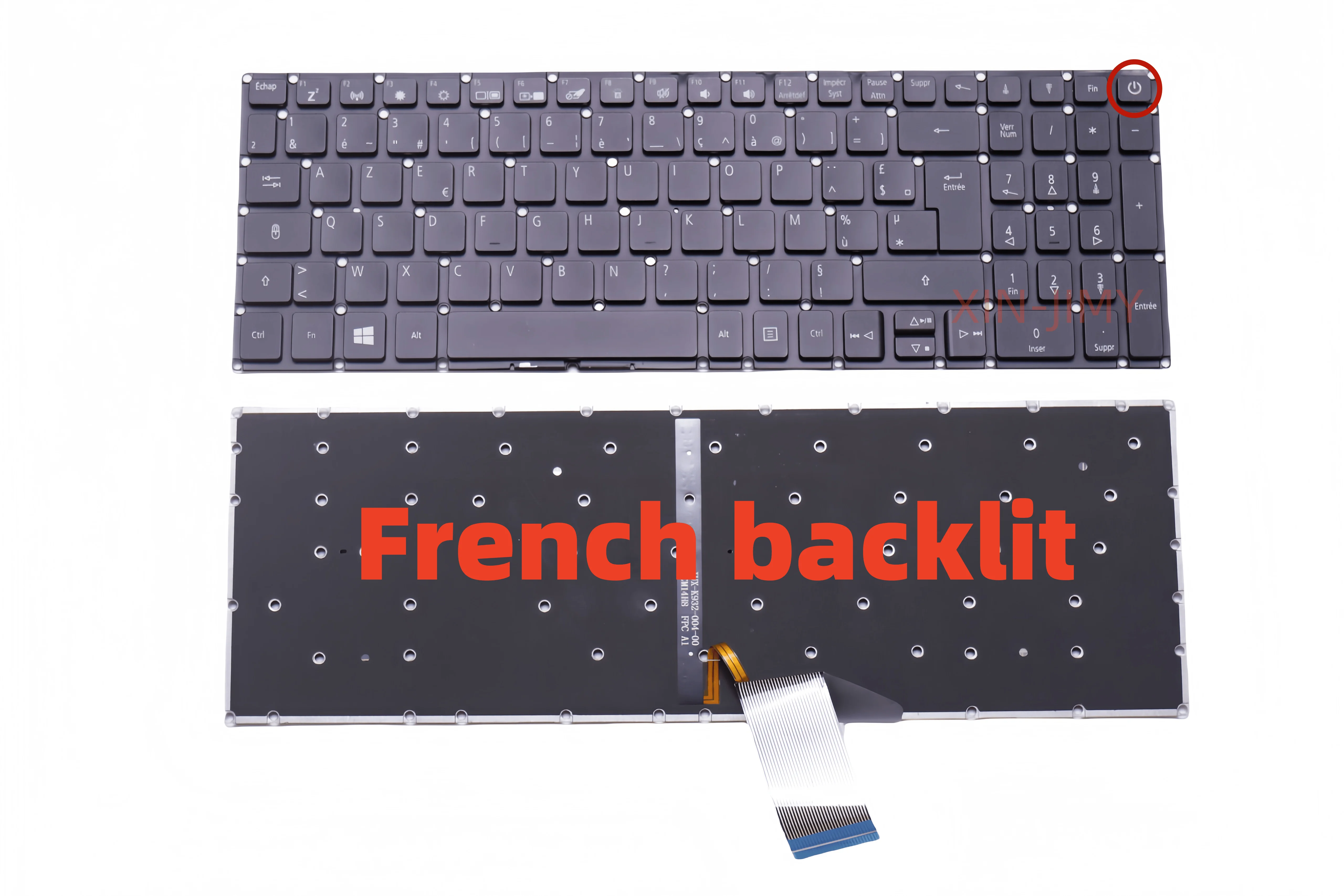 

Французская клавиатура для ноутбука с подсветкой для Acer Aspire 3 A315-21/31G A315-41 A315-51 A315-53G N17C4 A615-51 A717-72G