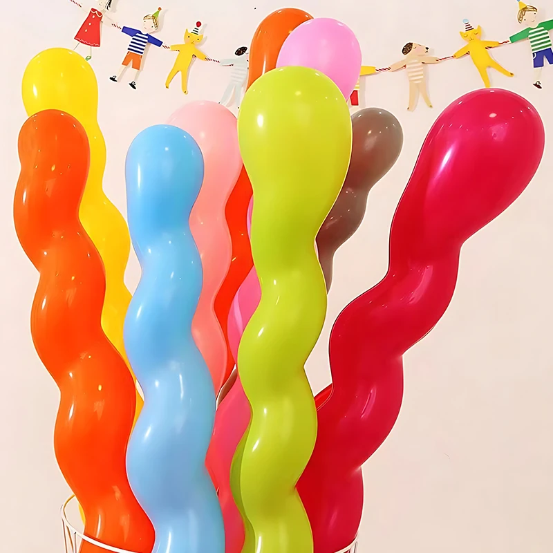 Balony spiralne w różnych kolorach Skręcone balony lateksowe 20/50/100 SZTUK Zabawne akcesoria dekoracyjne Prezent na urodziny Wesele ZYF — zdjęcie 6