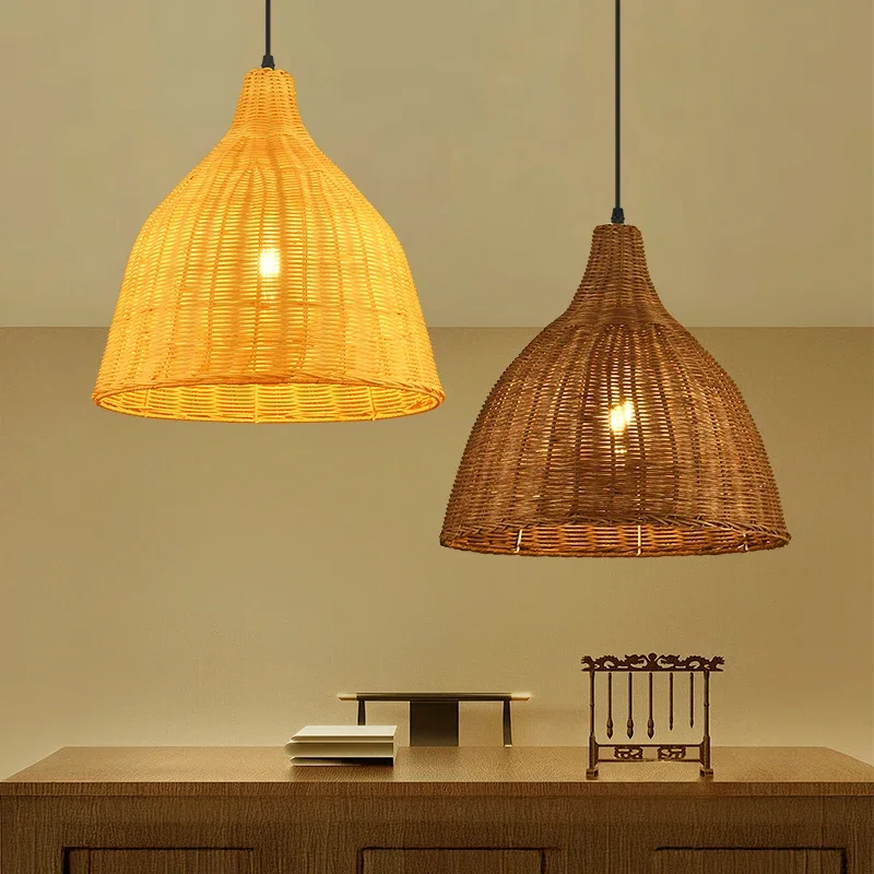 

New Chinese chandelier, Zen tea room B & B, rattan lamp bamboo art restaurant, hotel wedding lampshade, decorative lighting