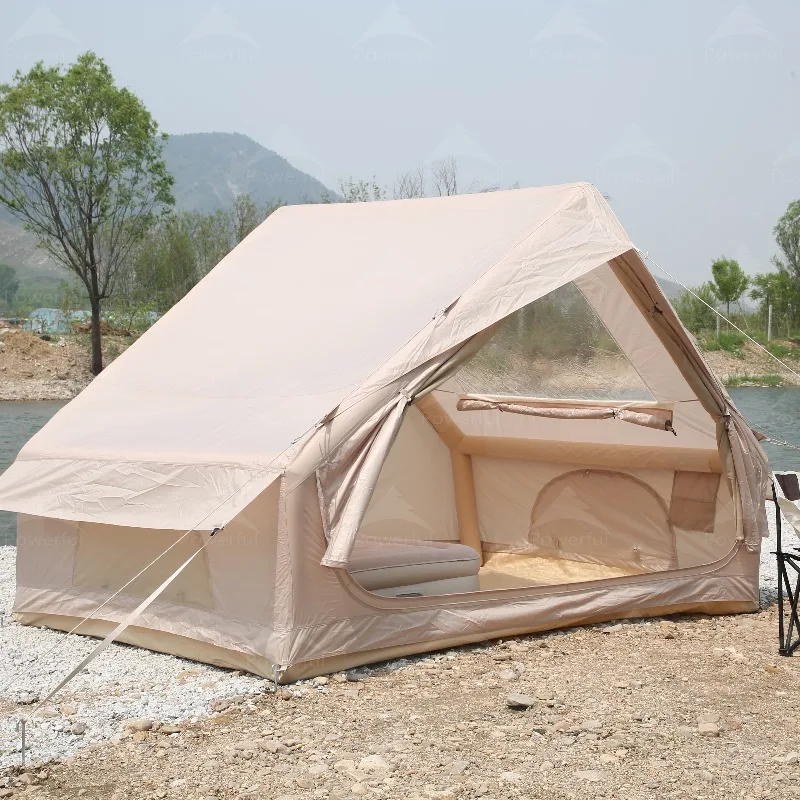 

YTYIN 6.3㎡ Inflatable Tent With Skylight, Waterproof Oxford Fabric, 3-4 Person Four-Season 1-Bedroom Camping Tent