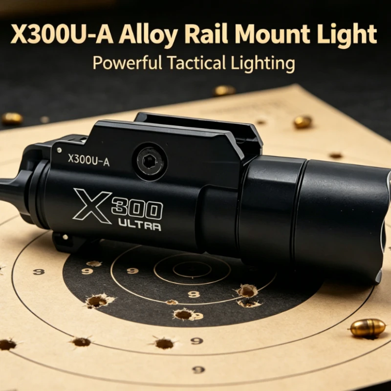 Adjustable 20mm Base X300U-A Alloy Illuminator 500LM Strobe Function Cosplay Hobby Model DIY Lighting Fitting