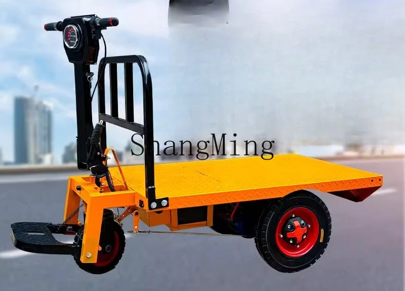 

CL brick pulling at construction site, cargo handling warehouse, hand push transportation, breeding pulling feed truck