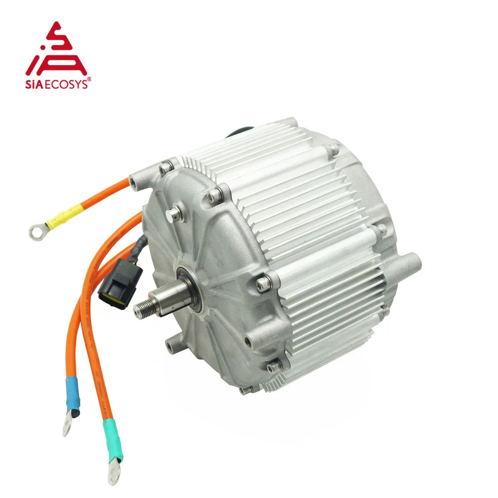 ชุดมอเตอร์ขับเคลื่อนกลางไฟฟ้า SIA155-48 18kW Peak PMSM Hairpin Motor พร้อมตัวควบคุม Encoder ND72680B สำหรับมอเตอร์ไซค์ไฟฟ้ากำลังสูง