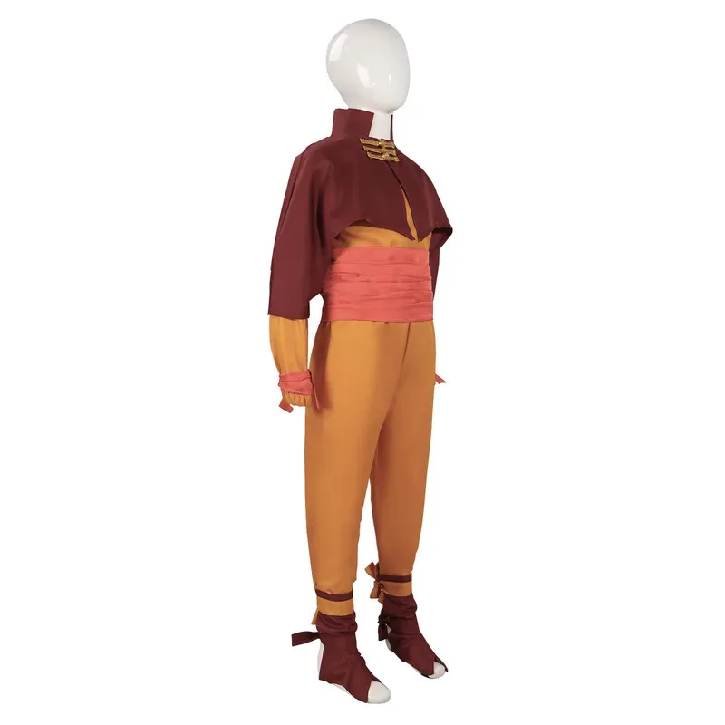 الكبار الاطفال أنيمي الصورة الرمزية تأثيري آخر Airbender Aang تأثيري حلي هالوين كرنفال ملابس الحفلات مع البدلة