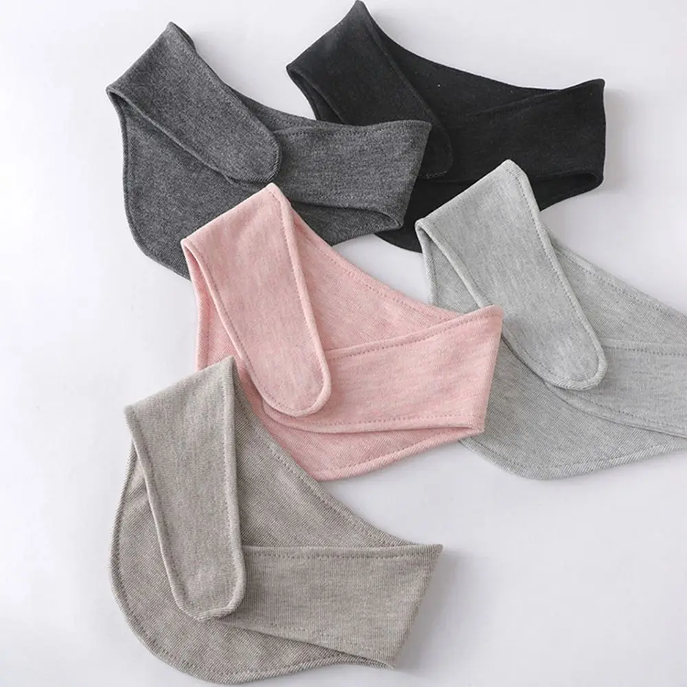 Daily Pure Cotton Collar Scarf Multifunctional Keep Warm Neck Protection Solid Color Comfortable Neck Cover for Winter Outdoor