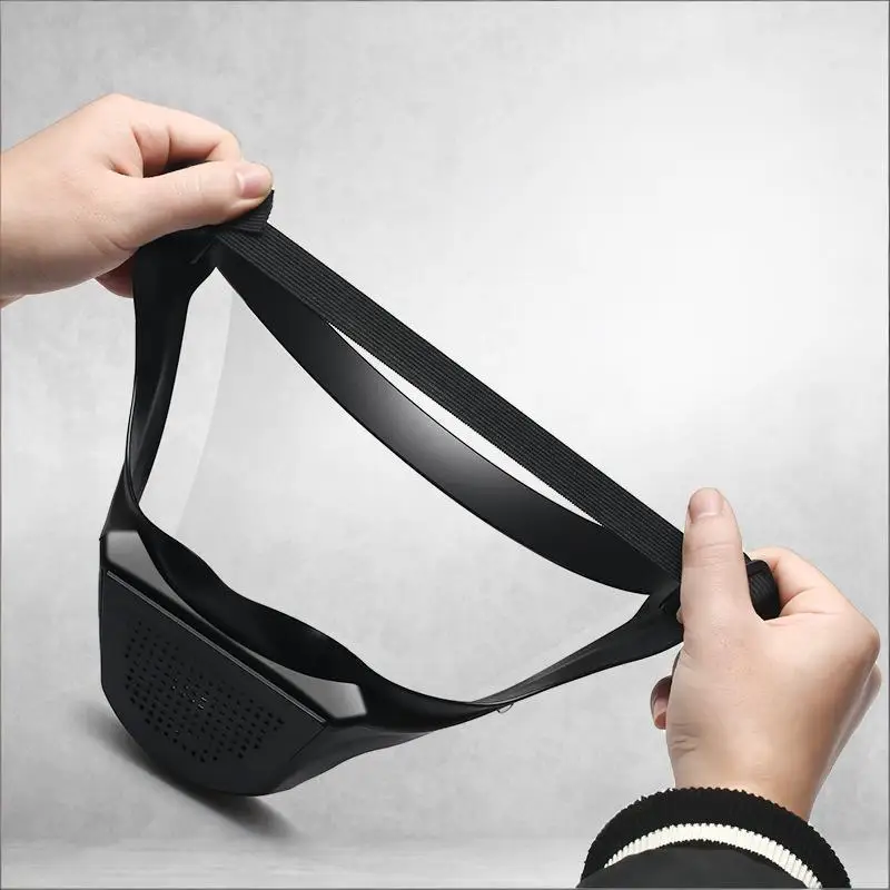 Vollgesichtsschutz Anti-Tröpfchen-Maske Anti-Beschlag Anti-Spritzschutz Kopfbedeckung Brille mit Sphärischem Sichtfeld – Detail 9