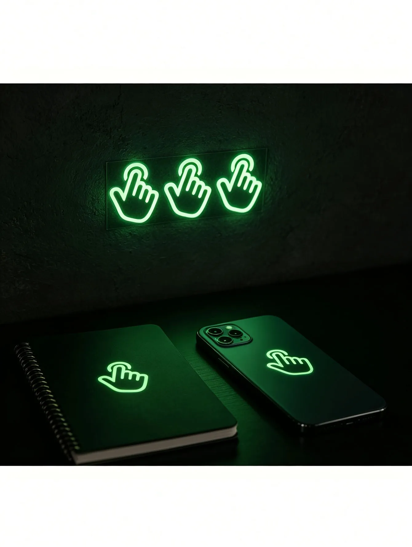3 Indicator Buttons for Luminous Stickers, Luminous Wall Stickers, DIY Home Decoration, Luminous Stickers