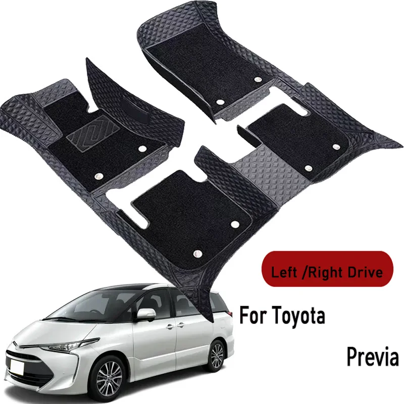 Car floor mats for Toyota Previa 2004 2005 2006 2007 2008-2017 Customauto foot Pads automobile carpet cover interior accessories