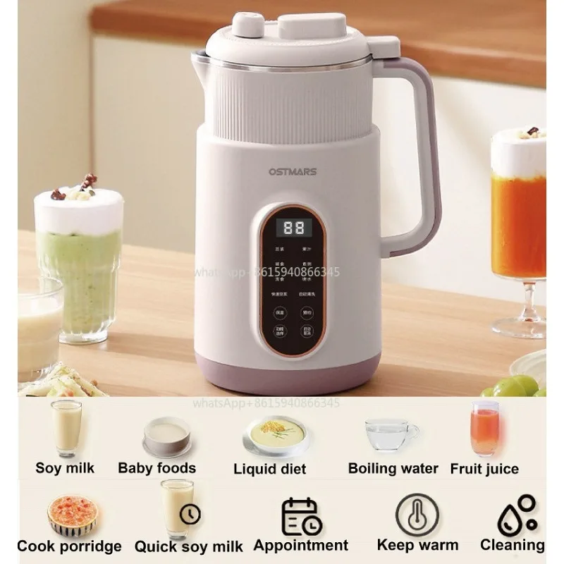2000ml Home Soy Milk Machine Electric Juicer 12h Appointment Wall Breaking Machine Heating Cook Food Mixer Auto Keep Warm 220V